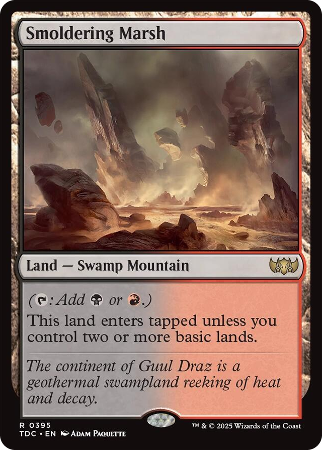 0395 Smoldering Marsh R Commander: Tarkir: Dragonstorm