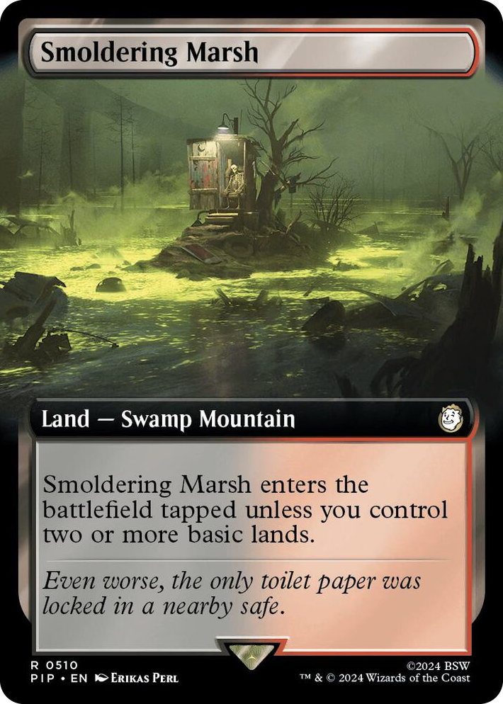 0510 Smoldering Marsh (Extended Art) R Universes Beyond: Fallout