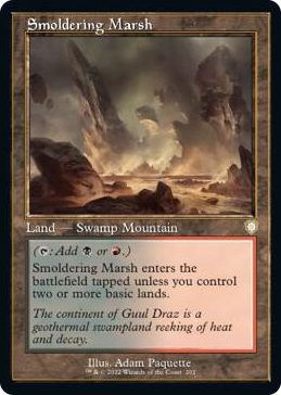 0202 Smoldering Marsh (Retro Frame) R Commander: The Brothers' War