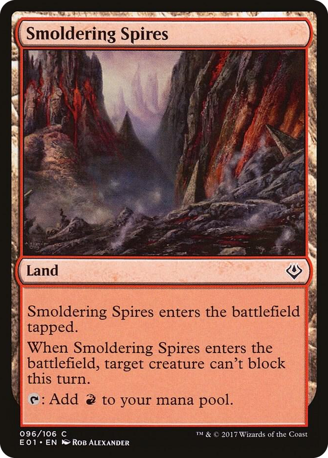Smoldering Spires #96 C - Archenemy: Nicol Bolas Pokemon card
