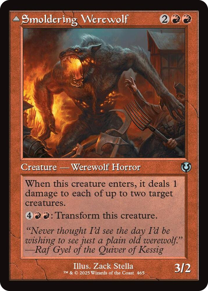 0465 Smoldering Werewolf (Retro Frame) U Innistrad Remastered