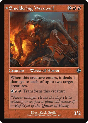 0465 Smoldering Werewolf (Retro Frame) U Innistrad Remastered