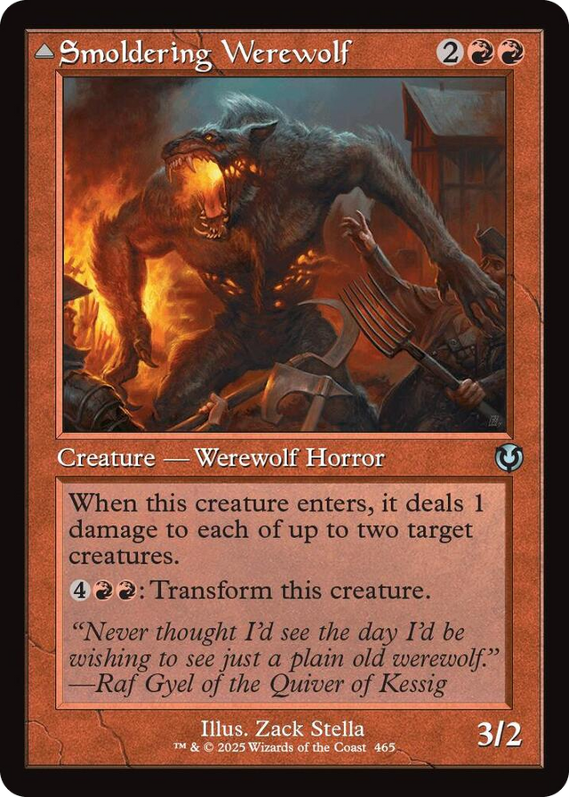 0465 Smoldering Werewolf (Retro Frame) U Innistrad Remastered
