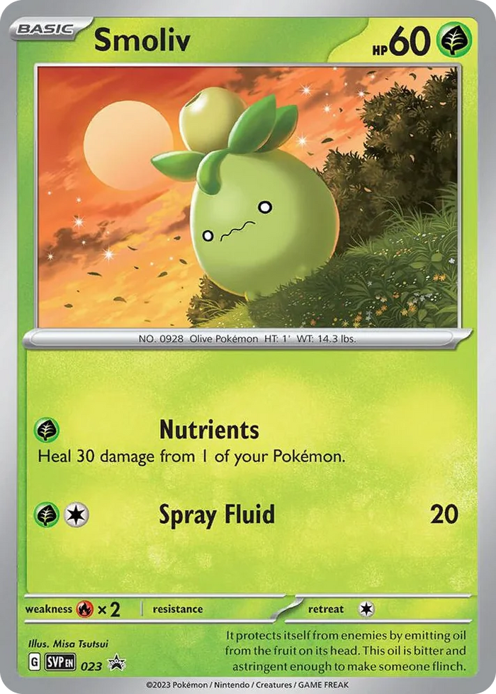 0023 Smoliv - 023 Promo Scarlet & Violet Promo Cards