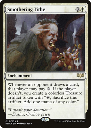 0022 Smothering Tithe R Promo Pack: Throne of Eldraine