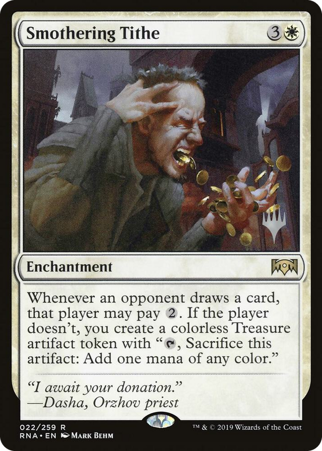 0022 Smothering Tithe R Promo Pack: Throne of Eldraine