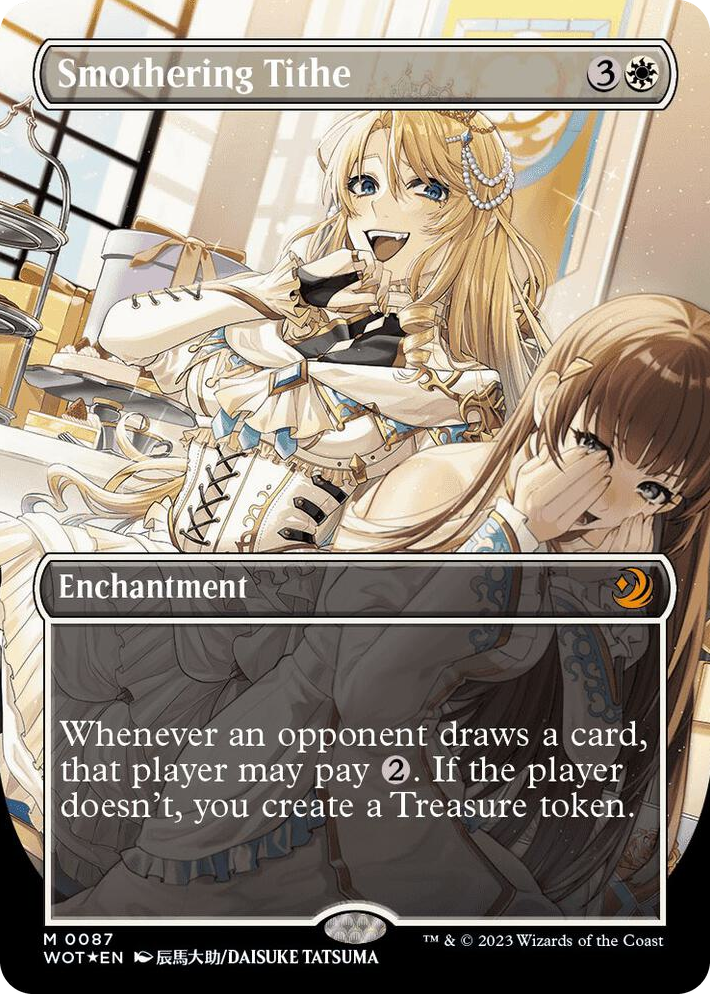 0087 Smothering Tithe (Anime Borderless) (Confetti Foil) M Wilds of Eldraine: Enchanting Tales