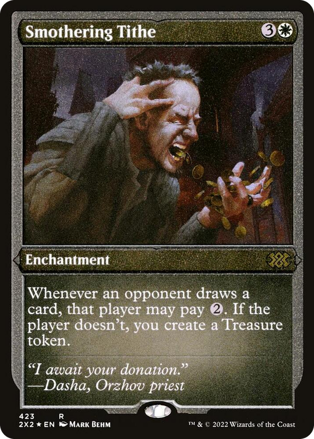 0423 Smothering Tithe (Foil Etched) R Double Masters 2022