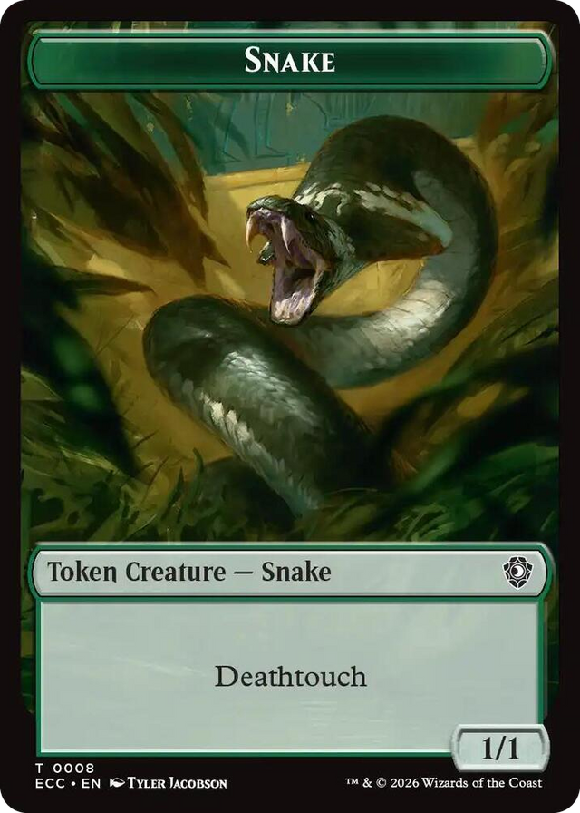 0008 Snake // Scarecrow Double-Sided Token T Commander: Lorwyn Eclipsed
