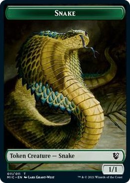 0011 Snake // Spirit Double-Sided Token T Commander: Innistrad: Midnight Hunt