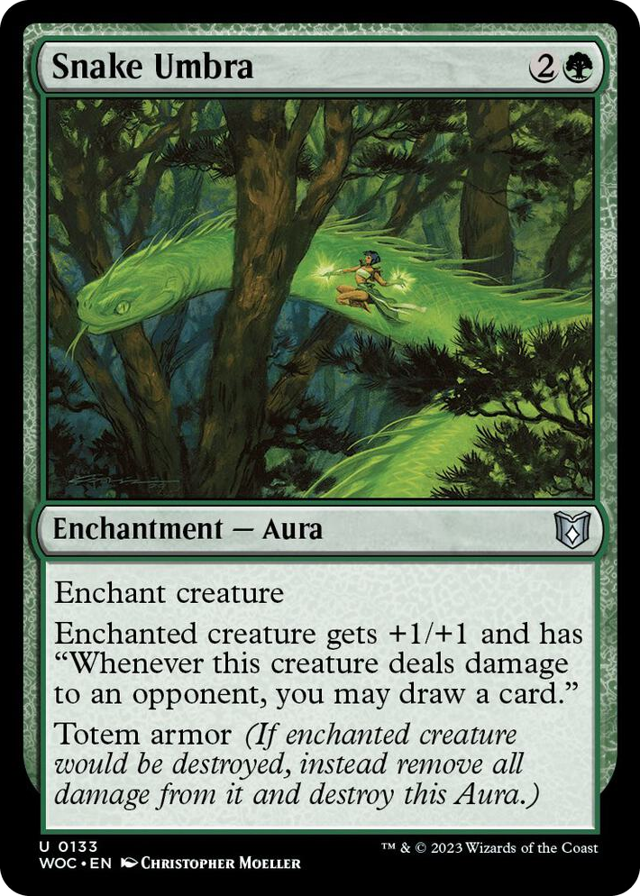 0133 Snake Umbra U Commander: Wilds of Eldraine