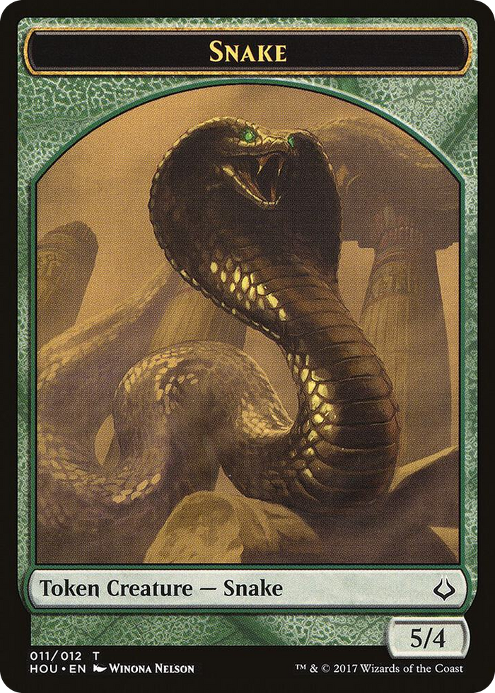 Snake // Warrior Double-Sided Token #11 T - Hour of Devastation Pokemon card