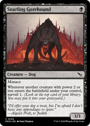 0105 Snarling Gorehound C Murders at Karlov Manor