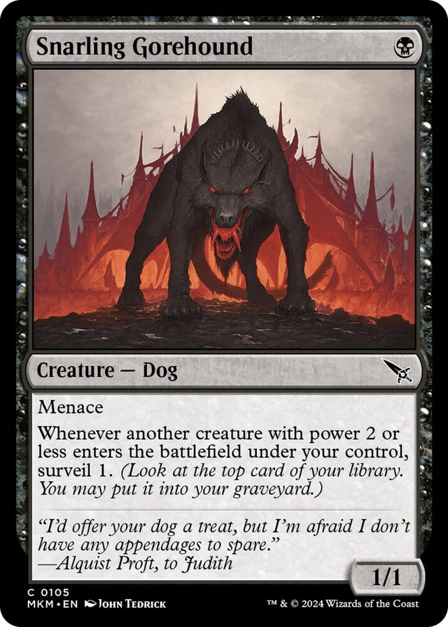 0105 Snarling Gorehound C Murders at Karlov Manor