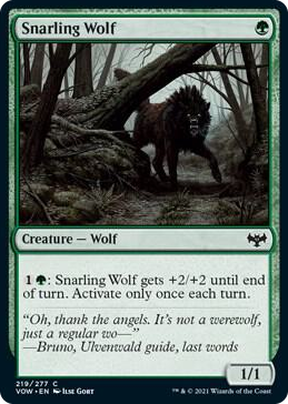 0219 Snarling Wolf C Innistrad: Crimson Vow