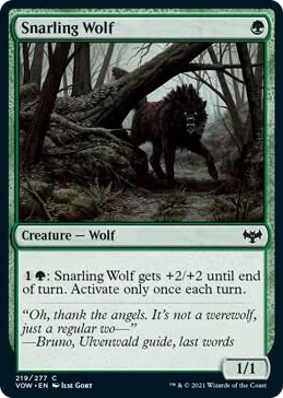 0219 Snarling Wolf C Innistrad: Crimson Vow