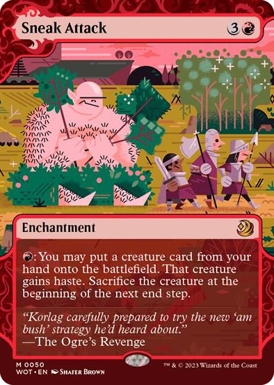 Sneak Attack #50 M - Wilds of Eldraine: Enchanting Tales Pokemon card