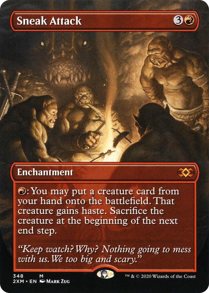 0348 Sneak Attack (Borderless) M Double Masters