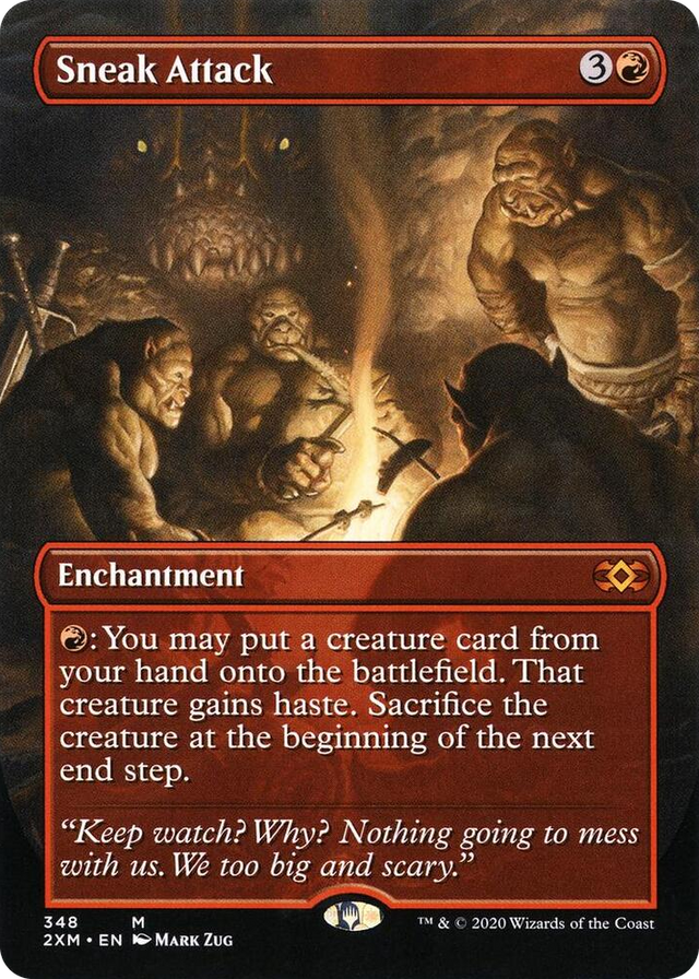 0348 Sneak Attack (Borderless) M Double Masters
