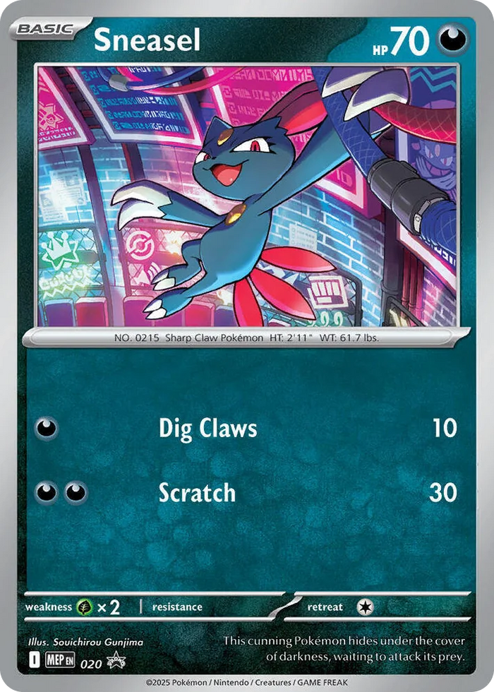 0020 Sneasel (Cosmos Holo) Promo Mega Evolution Promo