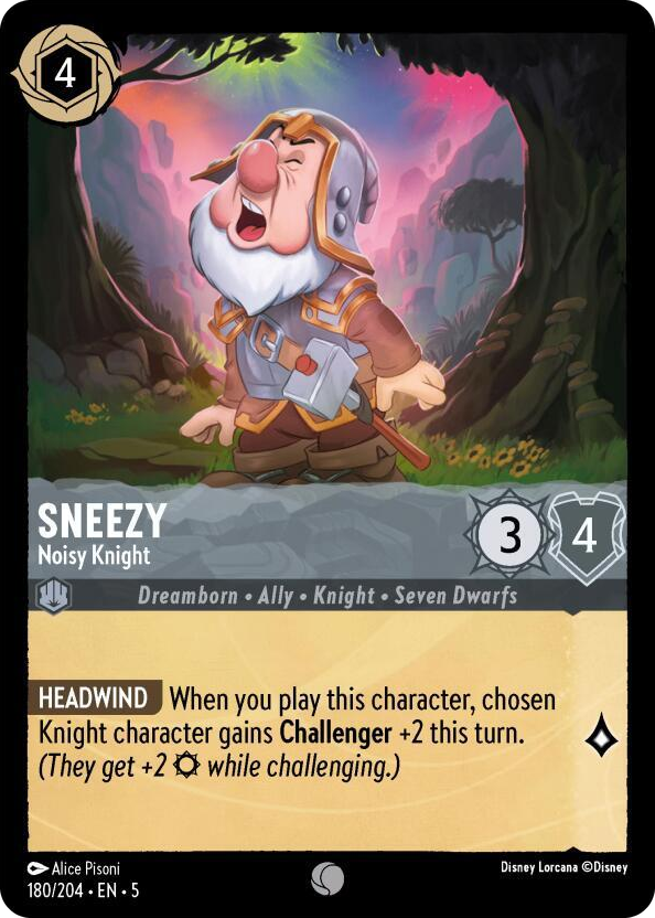 0180 Sneezy - Noisy Knight Common Shimmering Skies