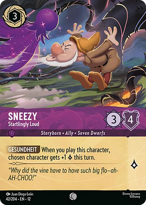 0042 Sneezy - Startlingly Loud (Foil) Common Wilds Unknown