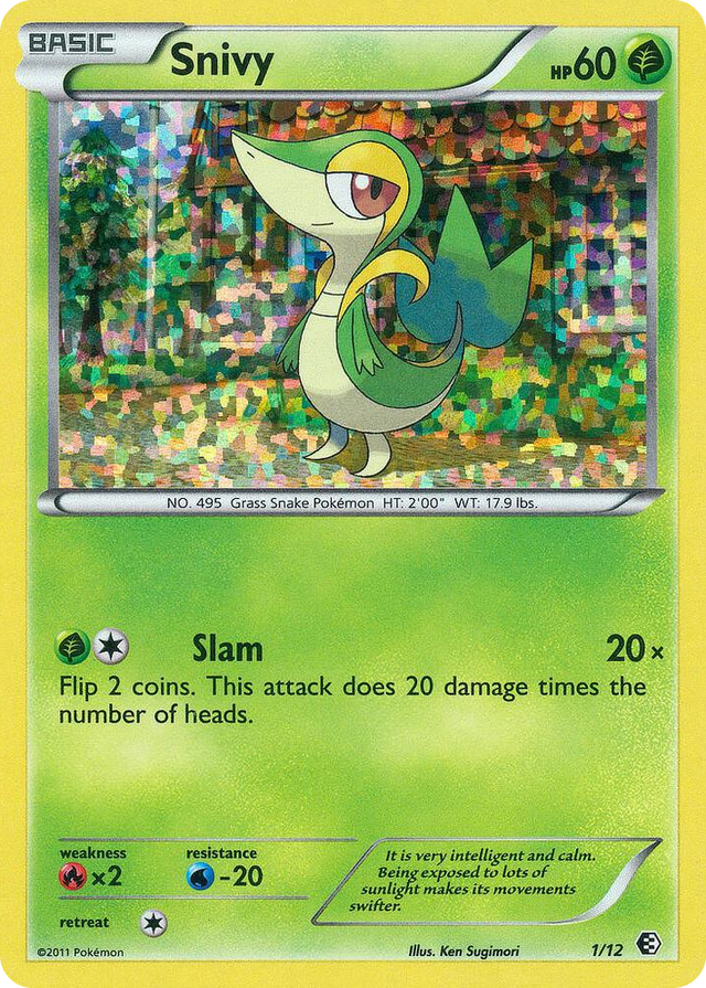 0001 Snivy Promo McDonald's Promos 2011