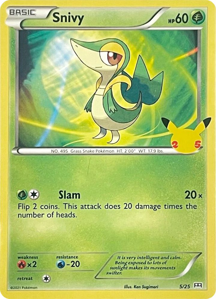 0005 Snivy Promo McDonald's 25th Anniversary Promos