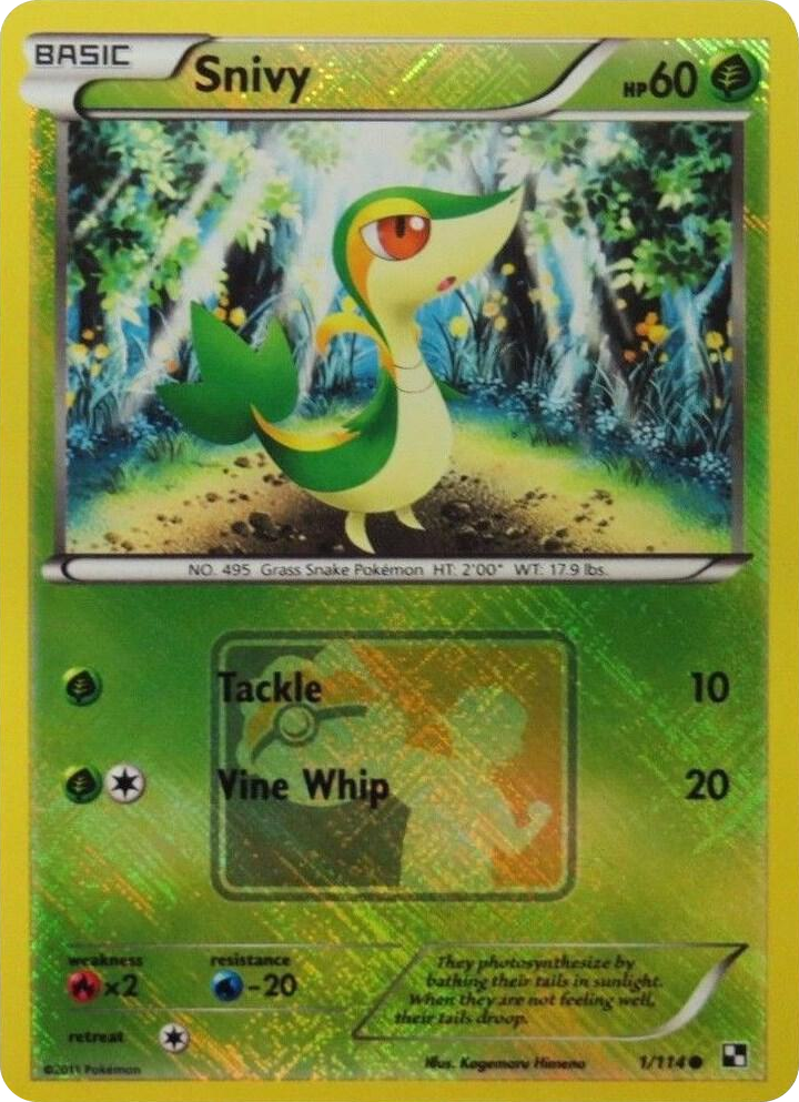 0001 Snivy - 1/114 (League Promo) Promo League & Championship Cards