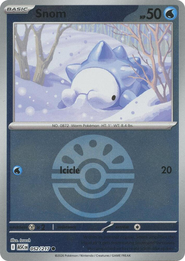 0052 Snom (Friend Ball) Common Ascended Heroes
