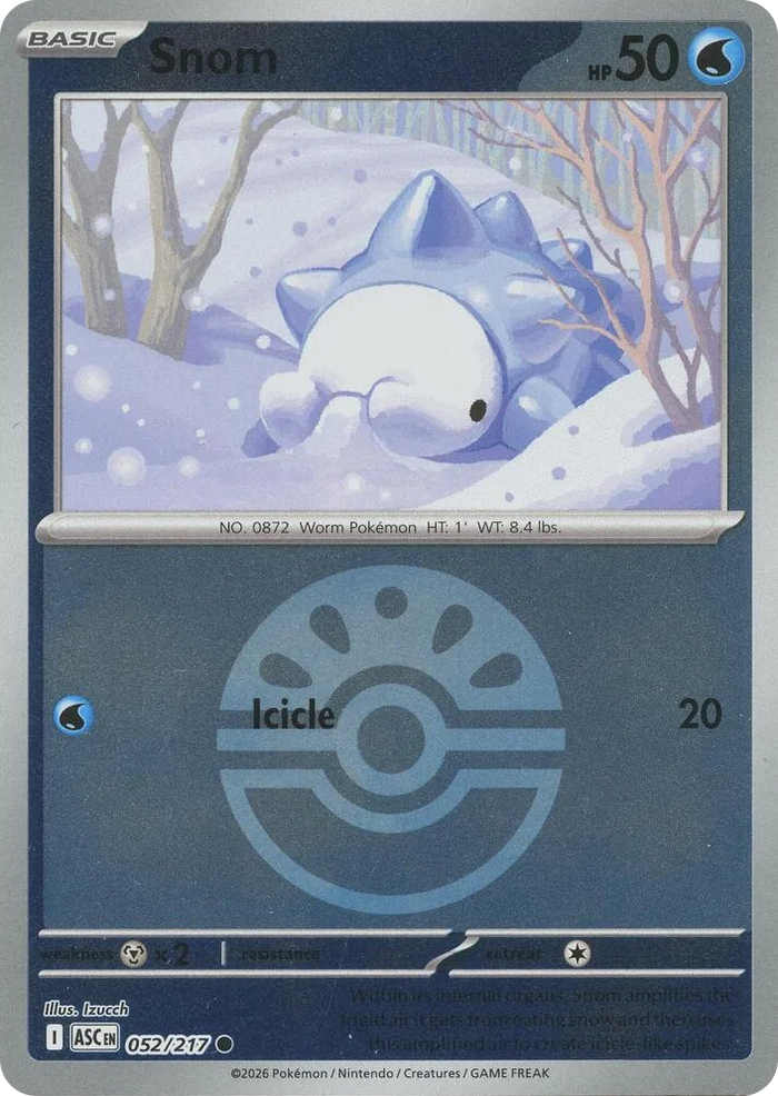 0052 Snom (Friend Ball) Common Ascended Heroes