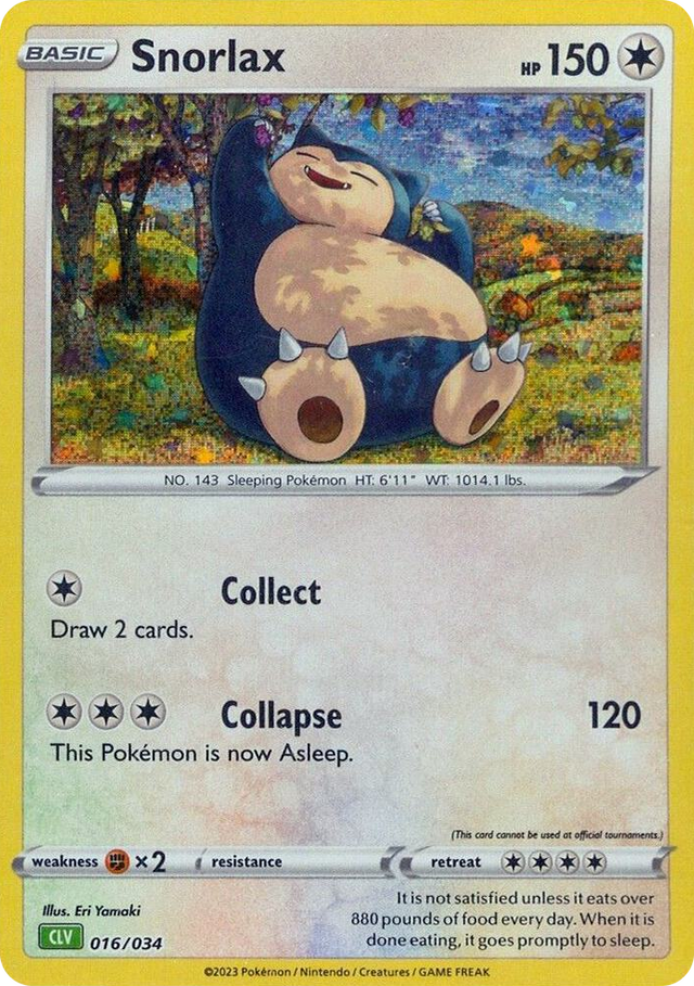 0016 Snorlax Classic Collection Trading Card Game Classic