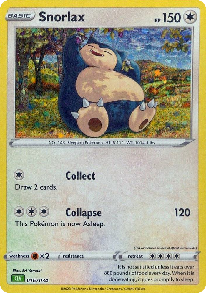 0016 Snorlax Classic Collection Trading Card Game Classic