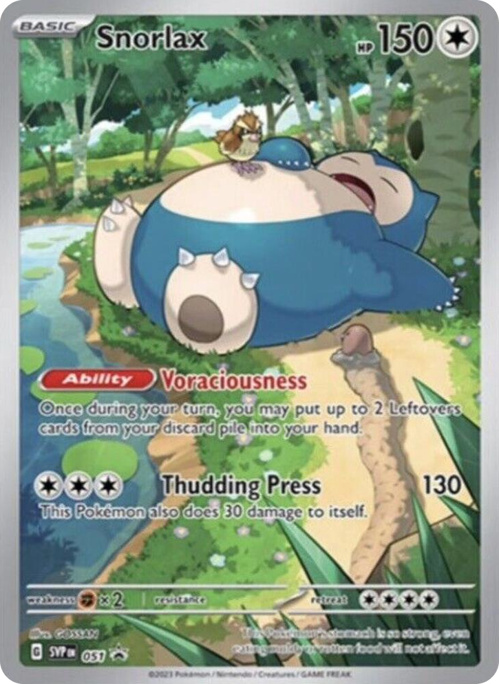 0051 Snorlax - 051 Promo Scarlet & Violet Promo Cards