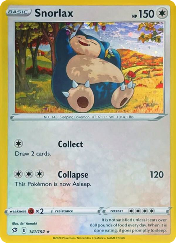 0141 Snorlax - 141/192 (Cosmos Holo) Promo Miscellaneous Cards & Products