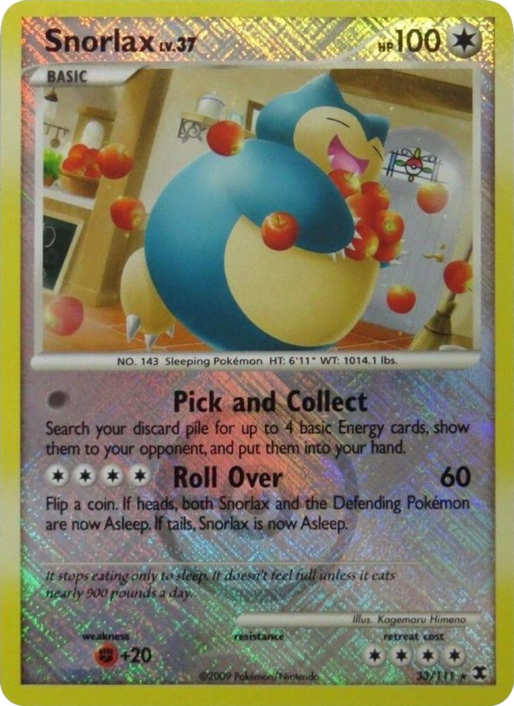 0033 Snorlax - 33/111 (League Promo) Promo League & Championship Cards