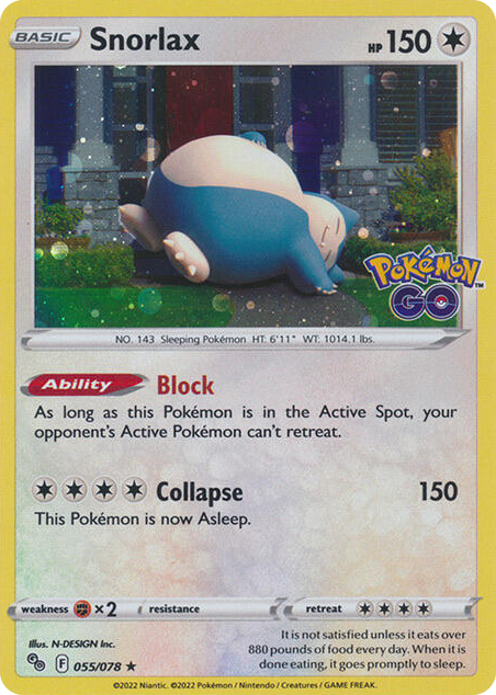 0055 Snorlax - 55/078 (Cosmos Holo) Promo Miscellaneous Cards & Products