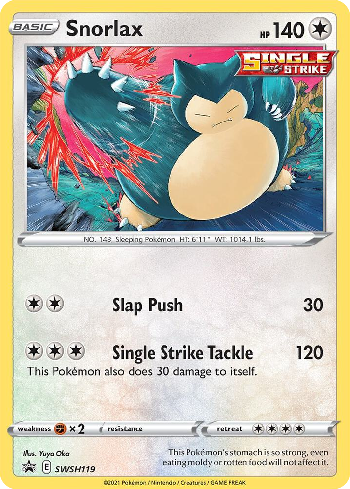 0119 Snorlax - SWSH119 Promo Sword & Shield Promo Cards