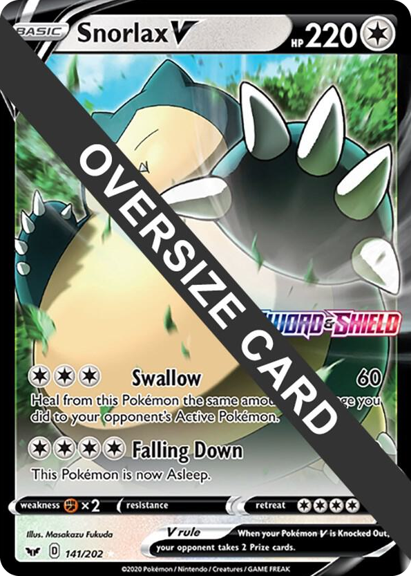 0141 Snorlax V Promo Jumbo Cards
