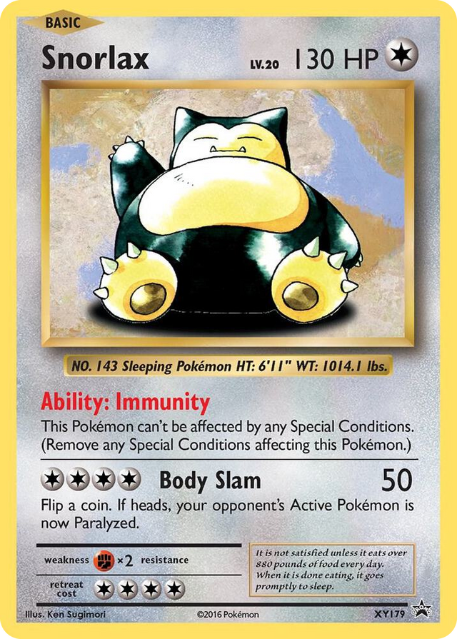 XY179 Snorlax - XY179 Promo XY Promos