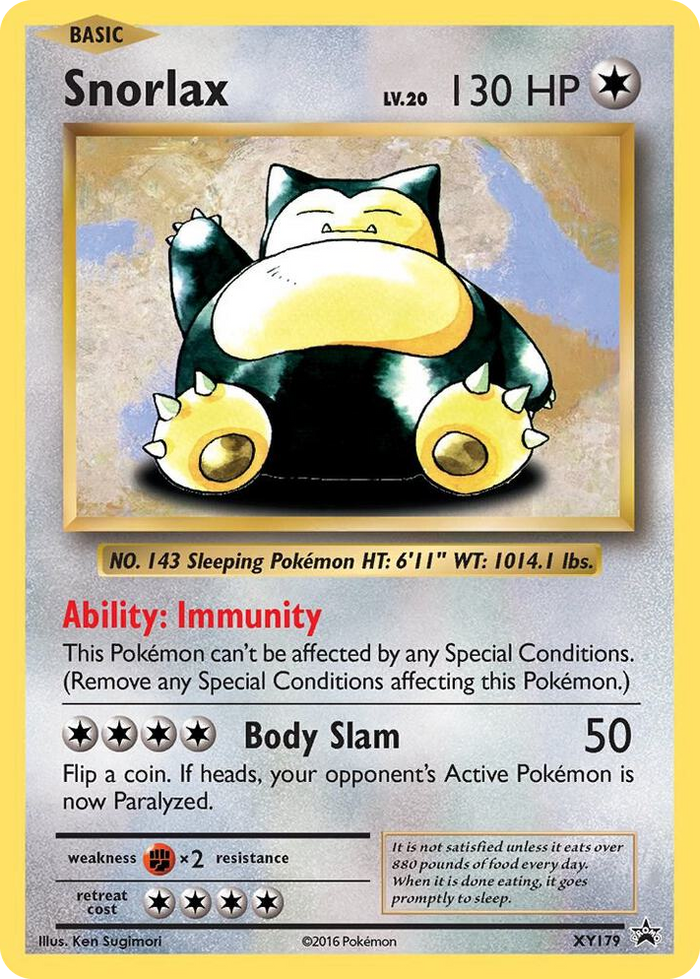XY179 Snorlax - XY179 Promo XY Promos