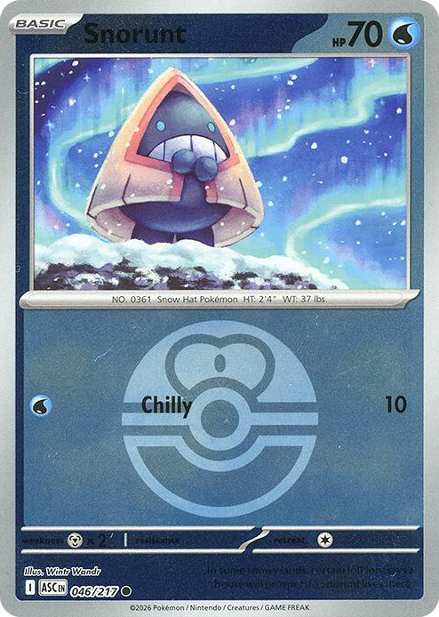 0046 Snorunt - 046/217 (Love Ball) Common Ascended Heroes