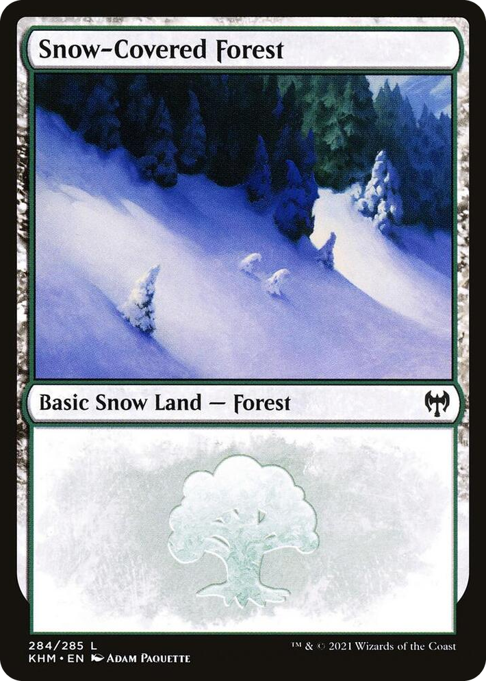 0284 Snow-Covered Forest (284) L Kaldheim