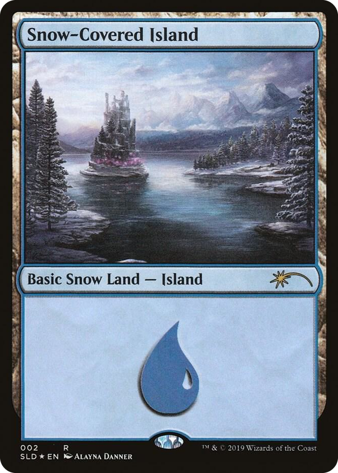 0002 Snow-Covered Island (2) R Secret Lair Drop Series