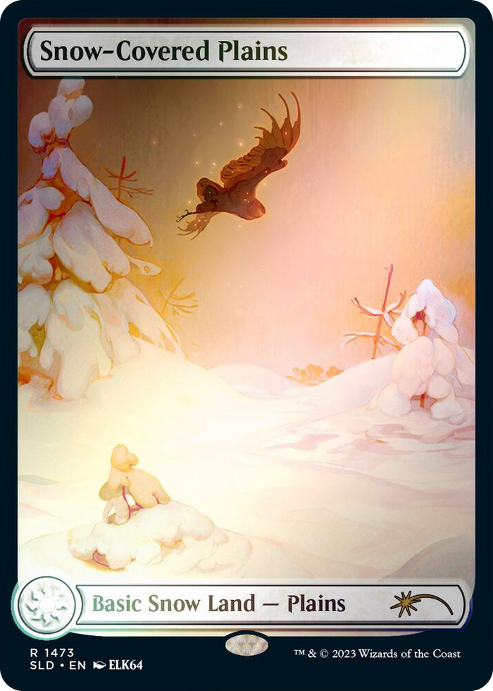 Snow-Covered Plains (1473) (Rainbow Foil) #1473 R - Secret Lair Drop Series Pokemon card