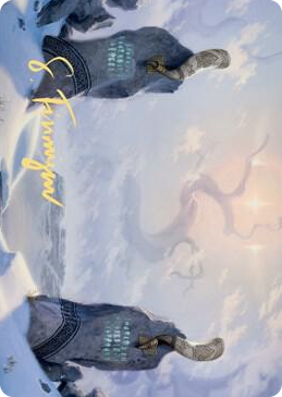 0074 Snow-Covered Plains (74/81) Art Card (Gold-Stamped Signature) S Art Series: Kaldheim