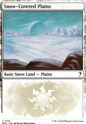 0116 Snow-Covered Plains (White Border) C Mystery Booster 2