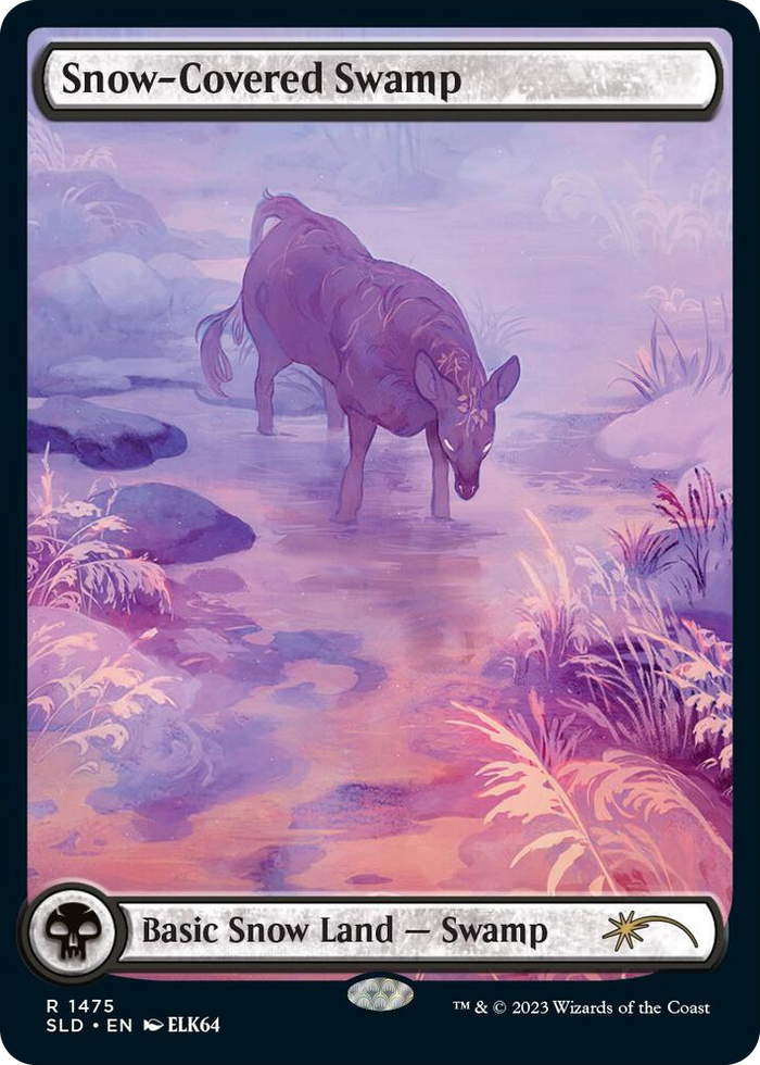 Snow-Covered Swamp (1475) #1475 R - Secret Lair Drop Series Pokemon card