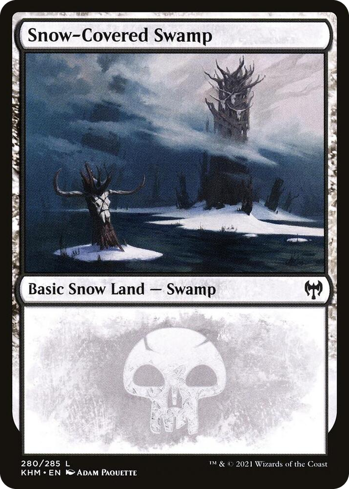 0280 Snow-Covered Swamp (280) L Kaldheim