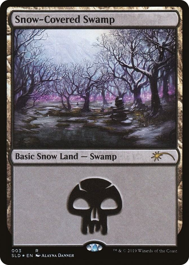 0003 Snow-Covered Swamp (3) R Secret Lair Drop Series